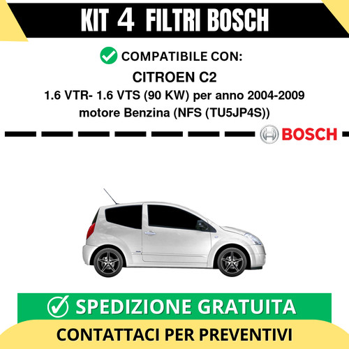 Kit bosch filtri tagliando - 4,