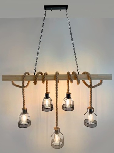 Lampadario sospensione corda - a,