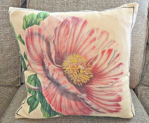 Cuscino vintage peonia - vintage,