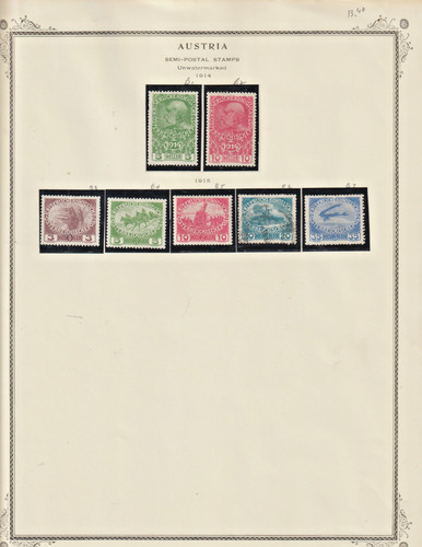 Austria 1914 1949 collezione - austria,