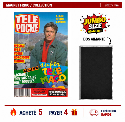 Magnet frigo alain delon - frigo,
