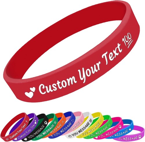 100 braccialetti silicone - braccialetti,