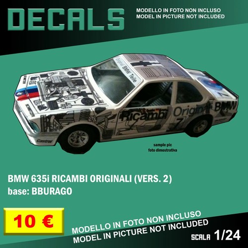 Decals repro bmw 635 - bmw,