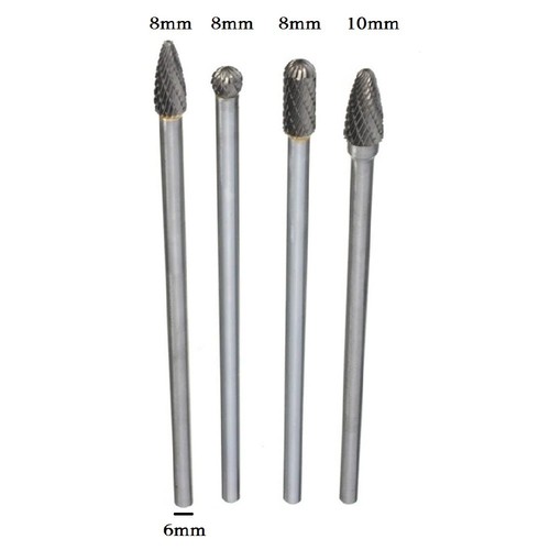 4pcs rotante fresa 6mm - 4pcs, 1/4