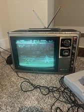Televisore Vintage Sony Trinitron CR TV 12” KV-1203 Retro Gaming Leggi Des.
