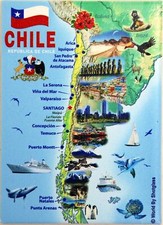 Chile Graphic Map and