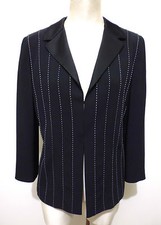 GATTINONI Giacca Donna Smoking Tuxedo Woman Jacket Blazer Sz.L - 46