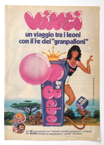 Pubblicita big babol - pubblicita', bubble