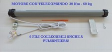 Motore per tapparelle elettriche Radiocomandato con Telecomando 60 kg  30 Nm