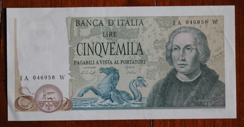 Banconota 5000 - banconota, da