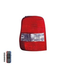 Fanale posteriore bianco rosso - fanale,