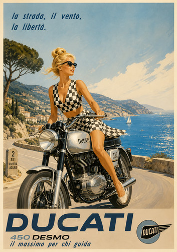 Poster classic ducati - classic, 450