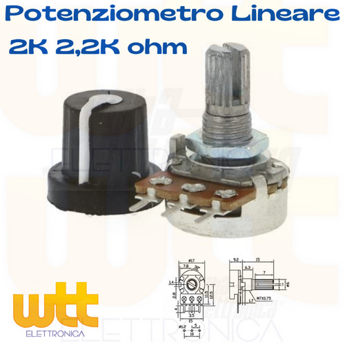 Potenziometro 2k ohm - 2,2k,
