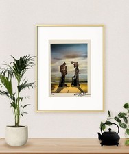 Salvador Dalì originale firmato litografia, coa e valutazione per $ 3.500 usd