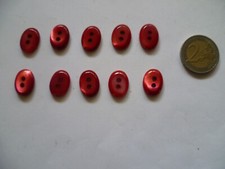 10 BOTTONI OVALE 2 FORI