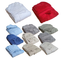 Accappatoio spugna uomo tinta