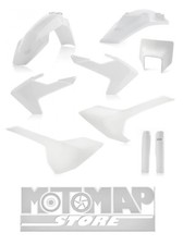 Full Kit Plastiche Acerbis Portafaro Husqvarna TE 250 2017 2018 2019 Bianco