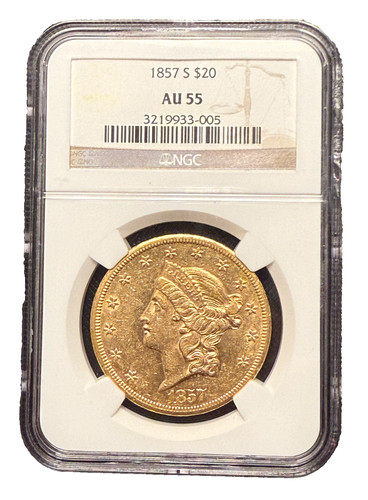 1857 oro 20 - s, dollari