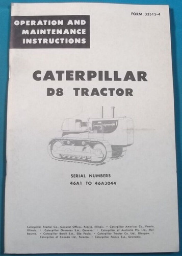 Cat caterpillar d8h - cat,