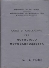 1951, MOTO GUZZI GALLETTO , 160CC - LIBRETTO   + FOGLIO COMPLEMENTARE + ISTRUZIO