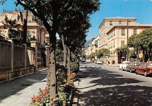 Cartolina chiavari viale - chiavari,