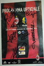 MATCH PROGRAMME AC MILAN MODENA '03 AUTOGRAFO ANCELOTTI NESTA RIVALDO SHEVCHENKO