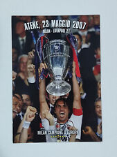 Cartolina MILAN CAMPIONE D'EUROPA Maldini 23 maggio 2007 Liverpool Gazzetta