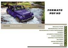 LIBRETTO MANUALE uso e manutenzione JEEP WRANGLER JK dal 2017 - istruzioni PDF