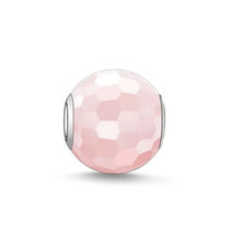Thomas Sabo Charm Beads Karma in Argento 925 Rosa sfaccettato K0005
