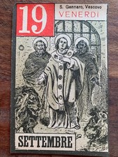 SAN GENNARO VESCOVO, SANTINO del GIORNO VENERDÌ 19 SETTEMBRE 1937