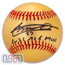 Vladimir Guerrero Jr. Baseball firmato "2021 ASG MVP" Rawlings Gold USA SM JSA