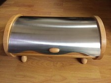 Portapane in legno acciaio