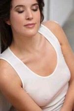 Canottiera spalla larga da donna in lana seta canotta Madiva Sara maglia intima