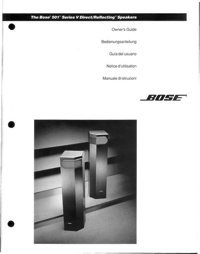 Bose 501 serie altoparlanti - bose,