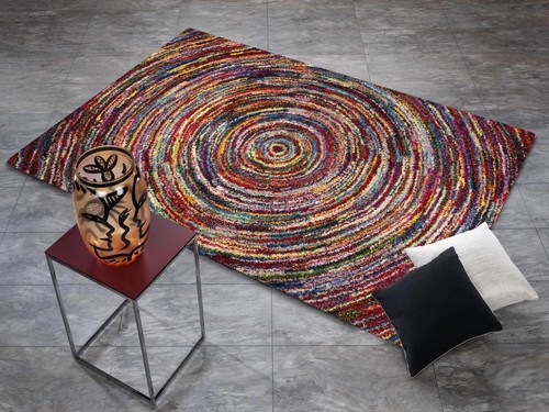 Tappeto multicolore design - multicolore,