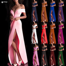 Vestito Maxi Spacco Donna Spalle Scoperte Feste Woman Party Maxi Dress 110518