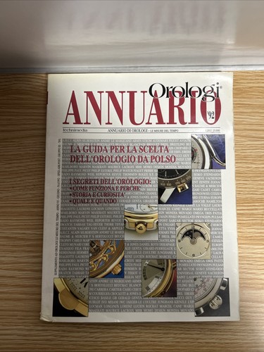 Libro annuario orologi 1992 - annuario,