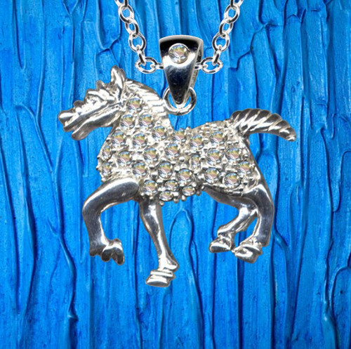 Ciondolo cavallo con - i,