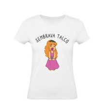 Maglia T-shirt donna - sembrava talco - Divertente Humor  cartoni animati