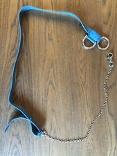 Cintura Turchese In Pelle di