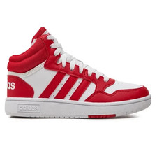 ADIDAS HOOPS MID sneakers alte basket bianche rosse ORIGINALI