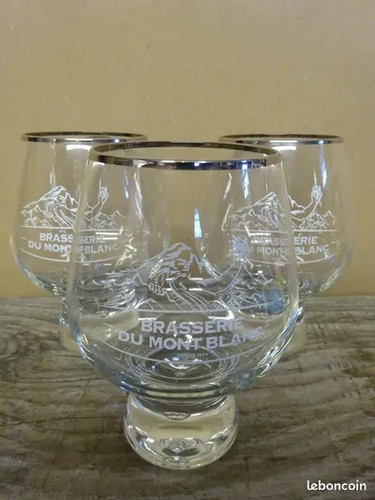 Verre brasserie mont blanc - verre,