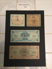 Lotto di 4 Banconote AM Lire