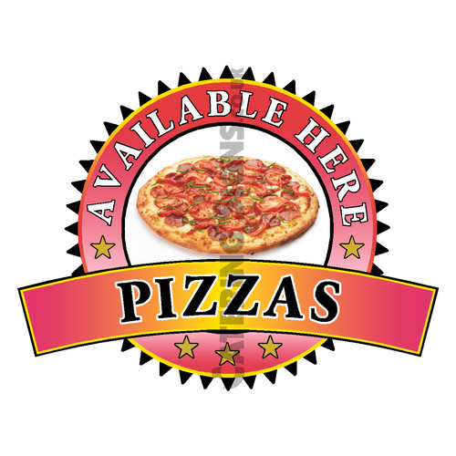 Adesivo pizza venduta qui - ,