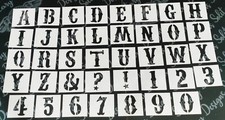 Stencil numero lettera circo