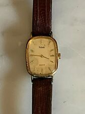 Orologio da polso con cinturino in pelle anni 60-70 Pulsar quartz