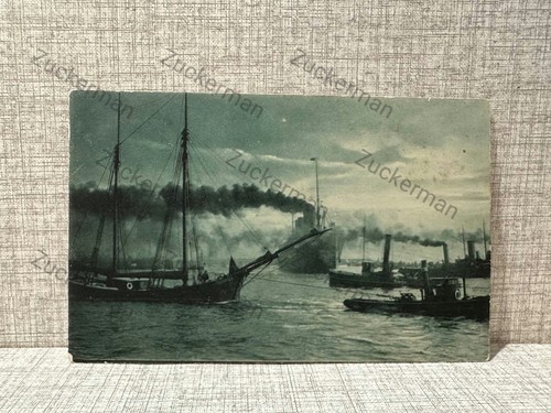 Cartolina porto navi - a, vela