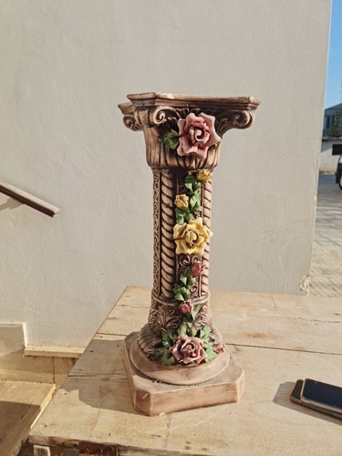 Colonna ceramica decorata - in,