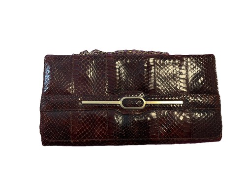 Clutch pelle serpente - clutch, in
