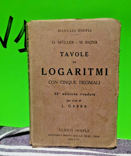 Tavole logaritmi con cinque - di,